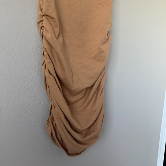 SHEIN nude shoulder pad sleeveless mini dress L - Picture 2 of 6